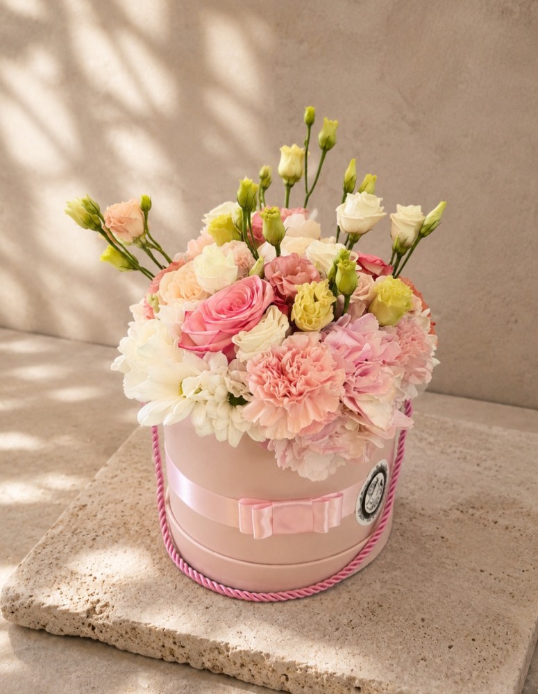 Kofer cvijeća Blush Elegance